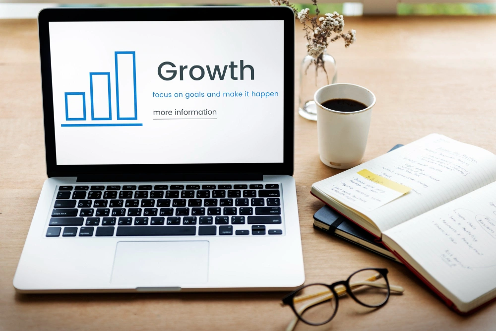 What Is Growth Navigate Funding with a laptop